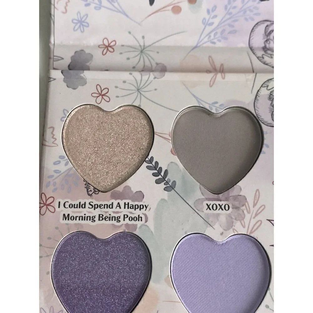 Disney Winnie The Pooh Heart Shaped Eyeshadow Palette With Mirror 12 Colors NEW - Picture 8 of 15